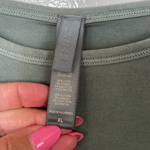 SKIMS XL 92% Cotton Long Sleeve Top - Picture 3 of 4